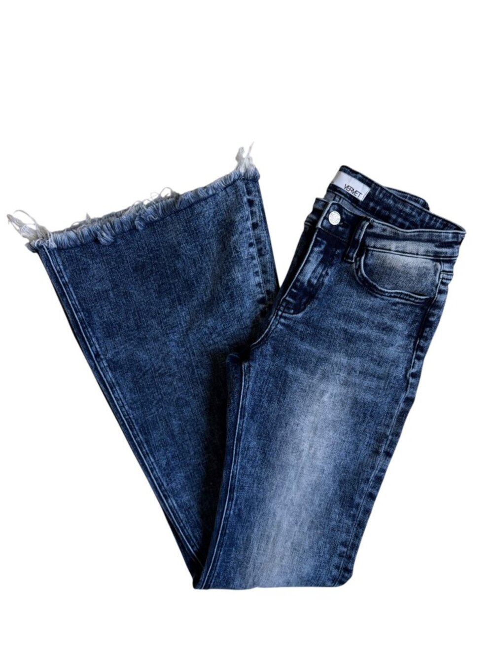 Vervet Y2K Flare Leg Jeans (Medium Distressed Wash) - Size 26